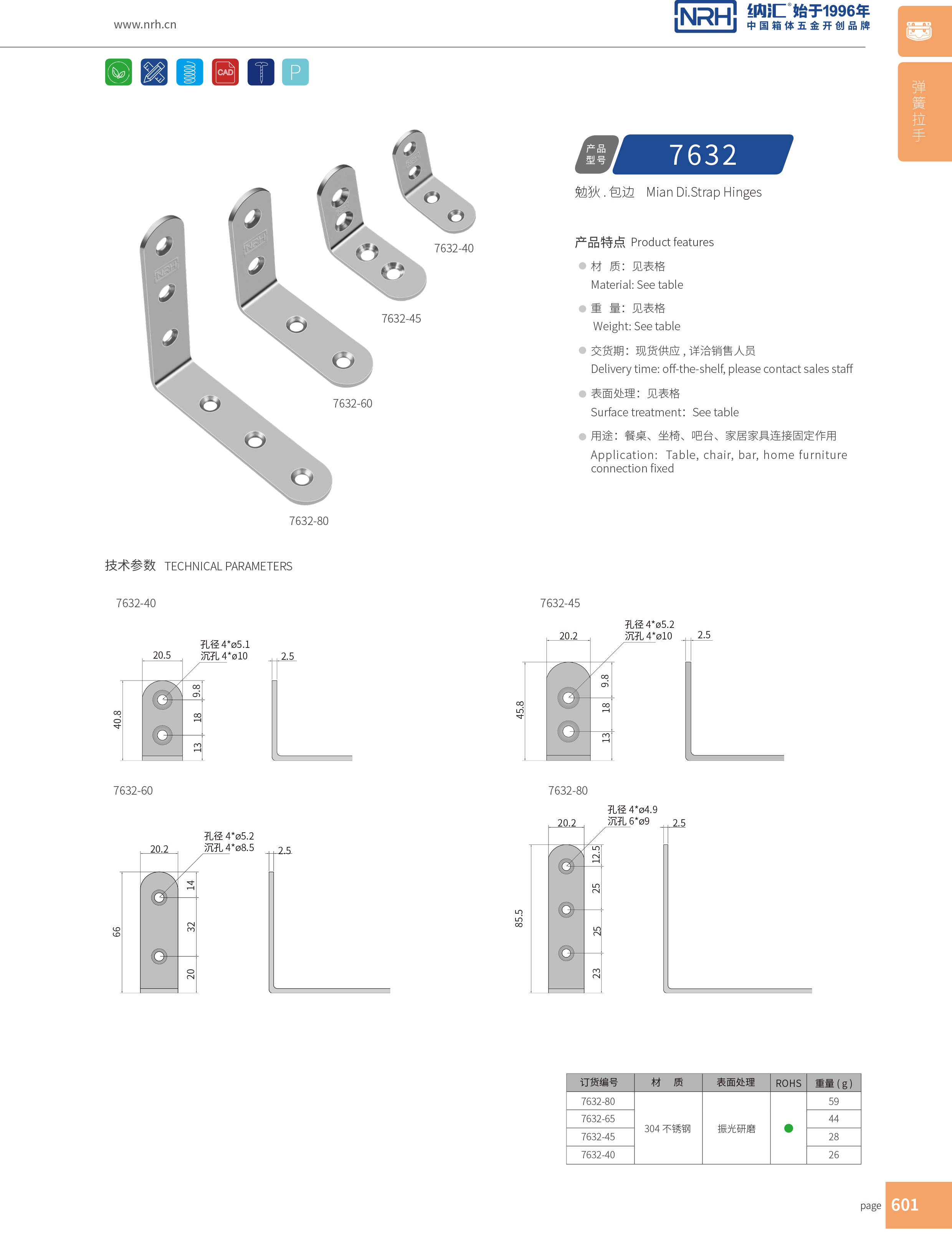 包邊7632-65不鏽鋼包角_90度護角_NRH麻豆传媒国产成人电影包邊 