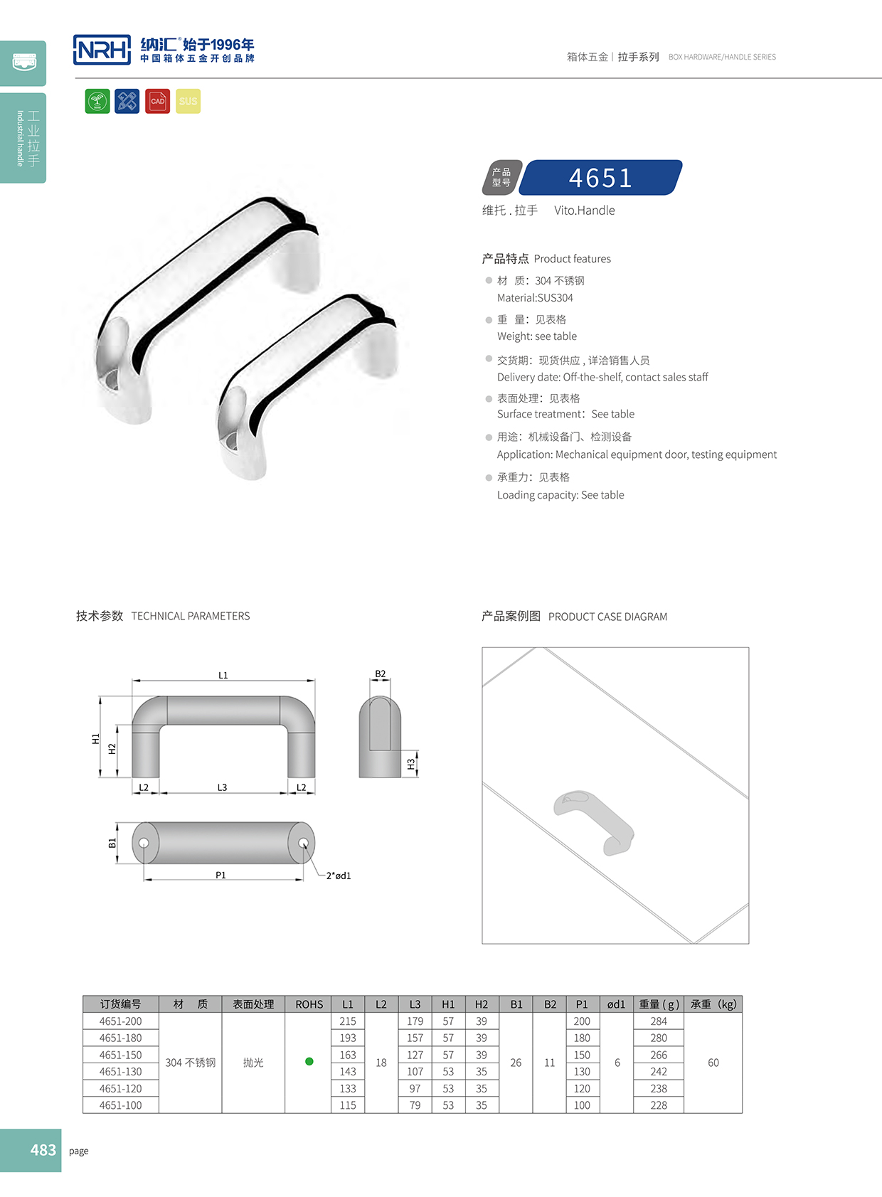 麻豆传媒国产成人电影/NRH 4651-114 工具箱把手