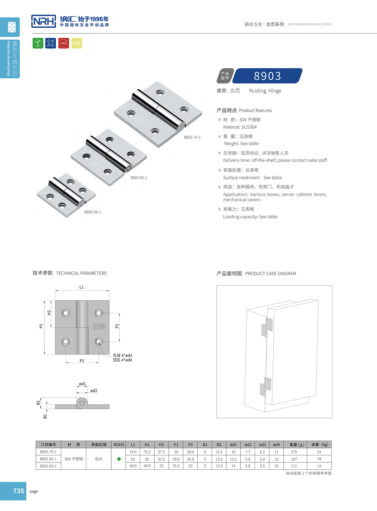  麻豆传媒国产成人电影/NRH 8903-75-1 工作台音箱鉸鏈