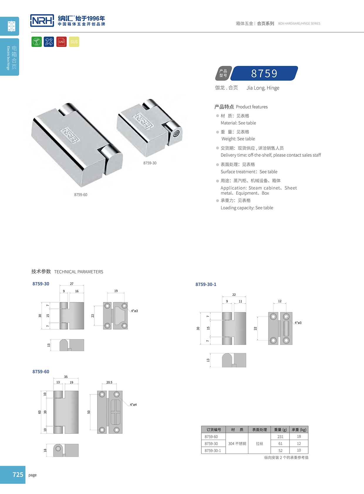 麻豆传媒国产成人电影/NRH 8759-60 五金工業鉸鏈